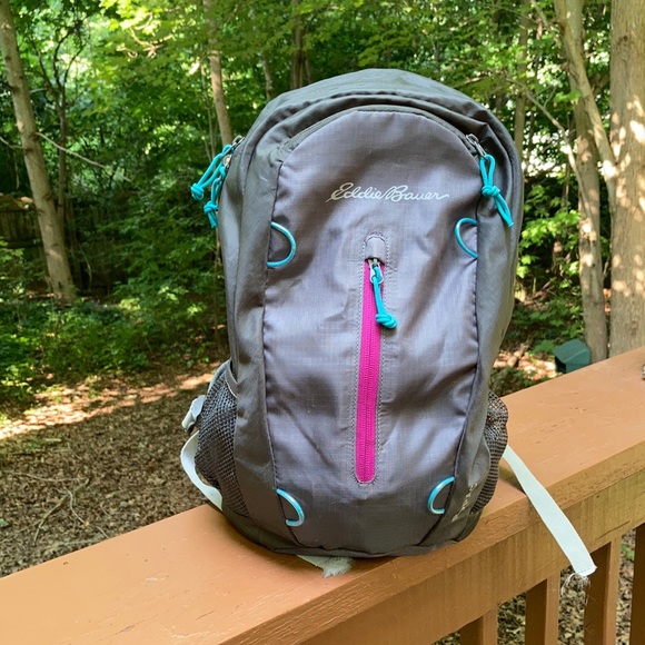 Eddie Bauer Handbags - Eddie Bauer small grey backpack